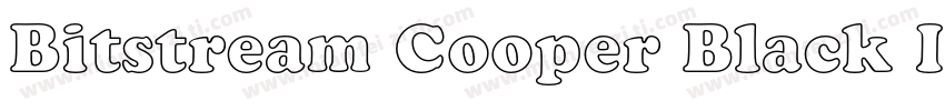 Bitstream Cooper Black Itali字体转换